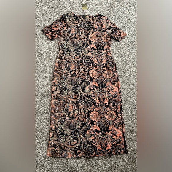 NWT Women’s Maxi Peruvian Connection Black  Flower Detail Size XL - Picture 2 of 6